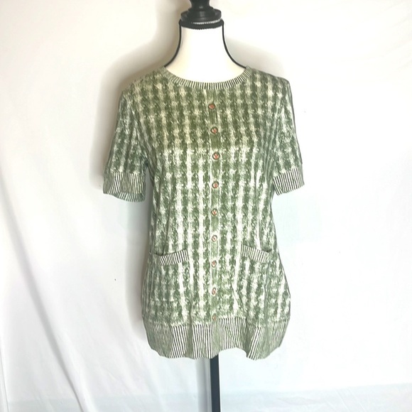 NWT Pilcro and the Letterpress for Anthropologie Short Sleeve Round Neck - Picture 3 of 7